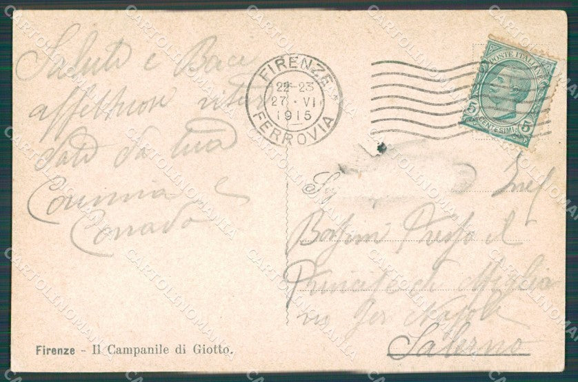 Firenze Città cartolina XB4310 – retro