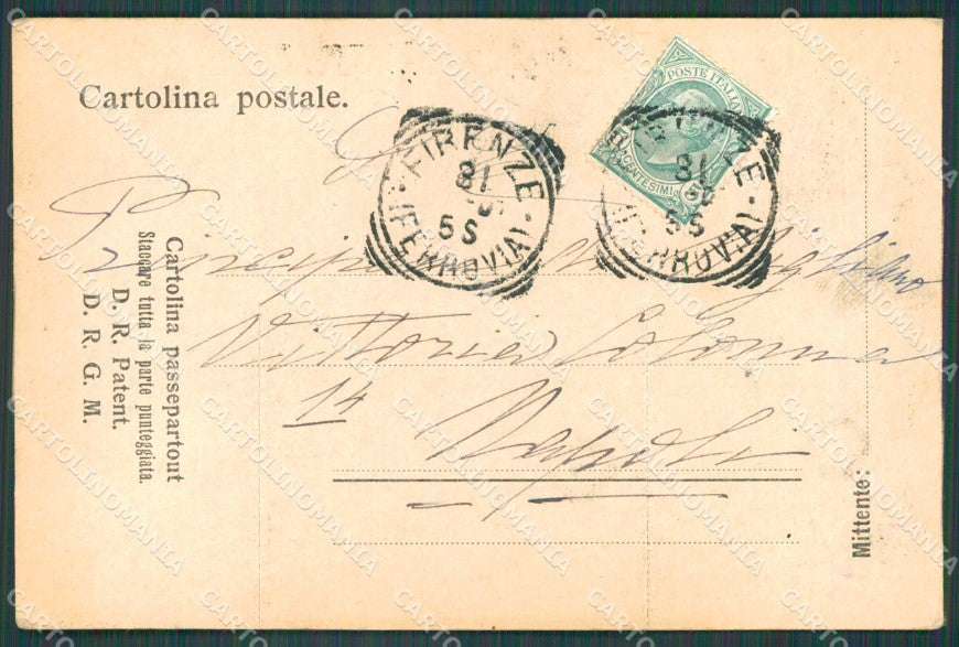 Firenze Città cartolina XB4314 – retro