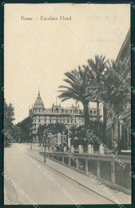 Roma Città Excelsior Hotel PIEGATA PIEGHE cartolina XB4318 – fronte