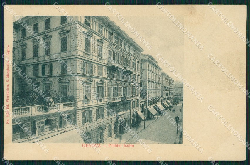 Genova Città Hotel Isotta cartolina XB4333 – fronte