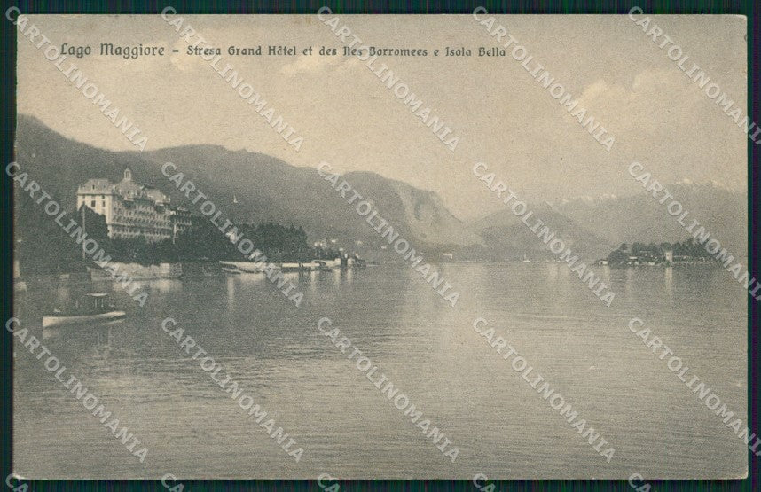 Verbania Stresa Lago Maggiore Isole Borromeo PIEGA cartolina XB4334 – fronte