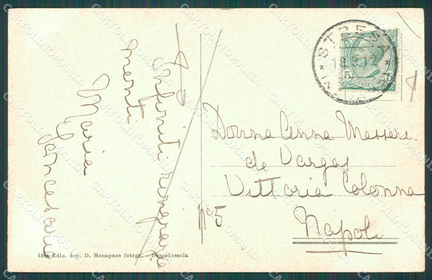 Verbania Stresa Lago Maggiore Isole Borromeo PIEGA cartolina XB4334 – retro