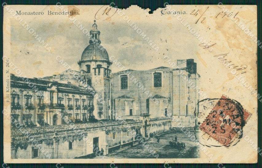 Catania Città ABRASA cartolina XB4339 – fronte