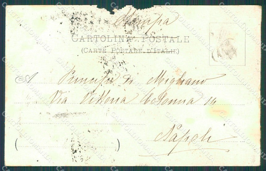 Catania Città ABRASA cartolina XB4339 – retro