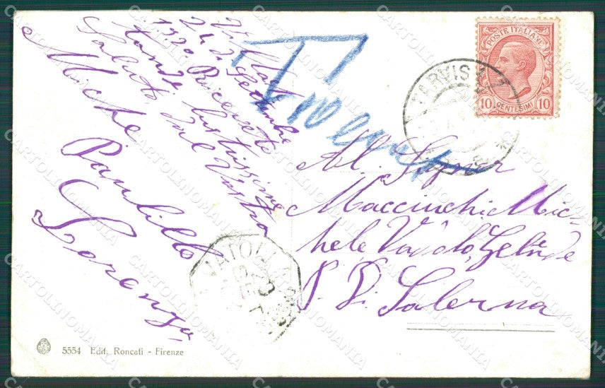 Firenze Città Palazzo Vecchio cartolina XB4383 – retro