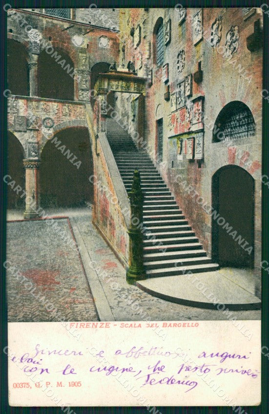 Firenze Città Bargello cartolina XB4384 – fronte