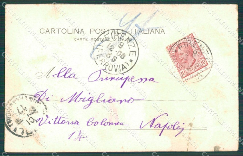 Firenze Città Bargello cartolina XB4384 – retro