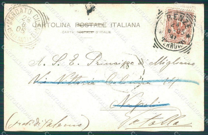 Firenze Città Loggia Orgagna cartolina XB4386 – retro
