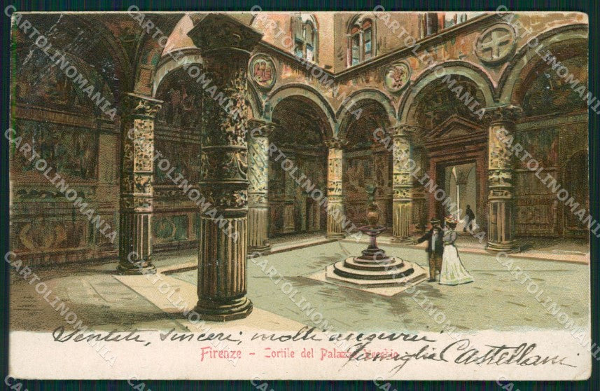 Firenze Città Palazzo Vecchio STRAPPO cartolina XB4388 – fronte
