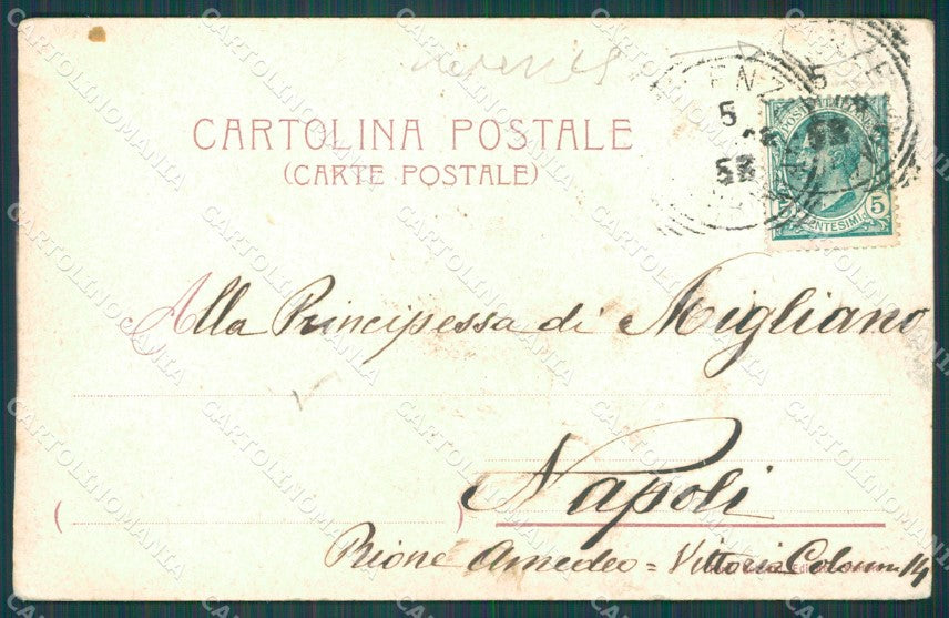 Firenze Città Palazzo Vecchio STRAPPO cartolina XB4388 – retro