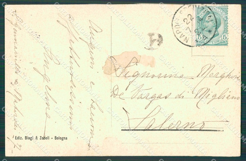 Bologna Città Palazzo Bevilacqua cartolina XB4389 – retro