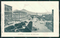 Napoli Città Piazza del Municipio Vesuvio cartolina XB4394 – fronte