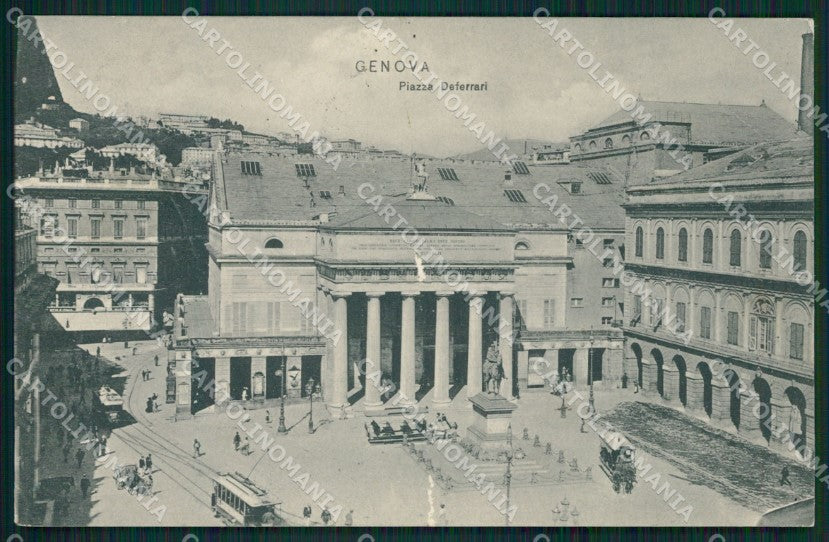 Genova Città Tram ABRASA cartolina XB4403 – fronte