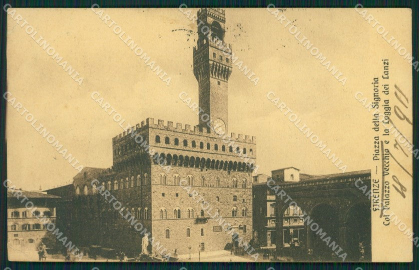 Firenze Città Piazza della Signoria cartolina XB4409 – fronte