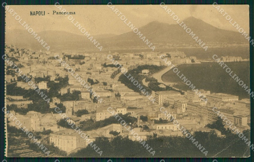 Napoli Città PIEGA cartolina XB4436 – fronte