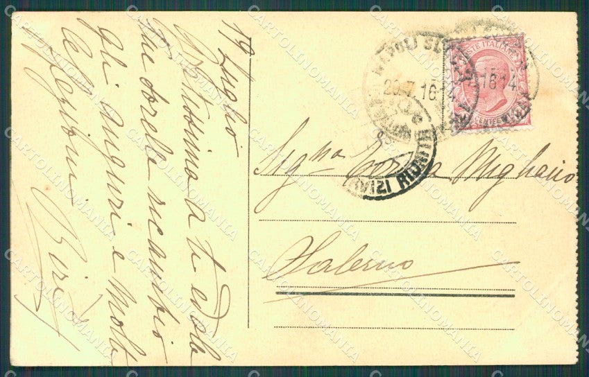 Napoli Città PIEGA cartolina XB4436 – retro