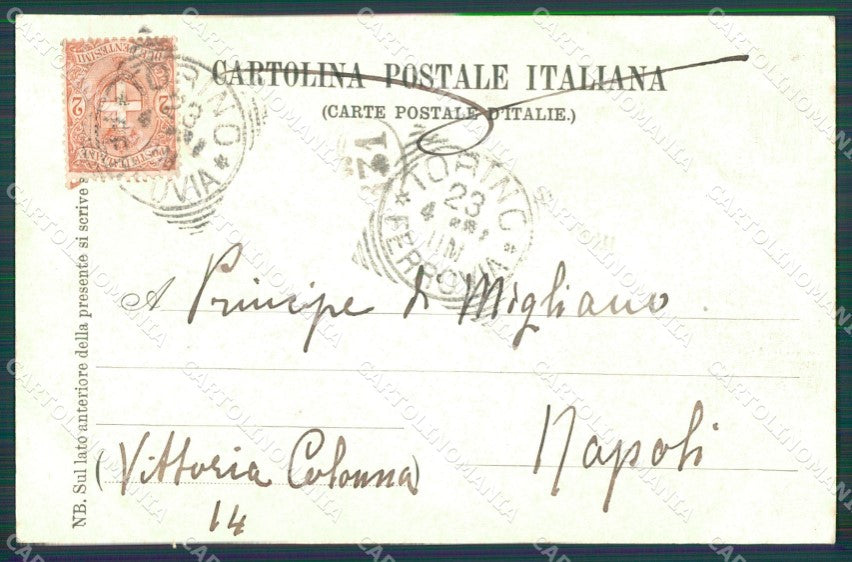 Torino Città Palazzo Reale cartolina XB4446 – retro