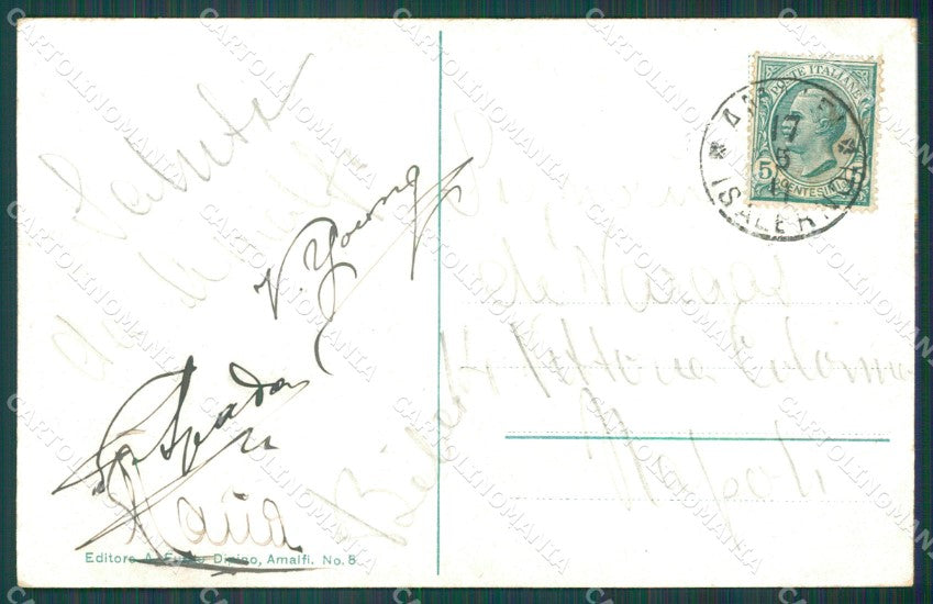 Salerno Amalfi PIEGHA cartolina XB4457 – retro