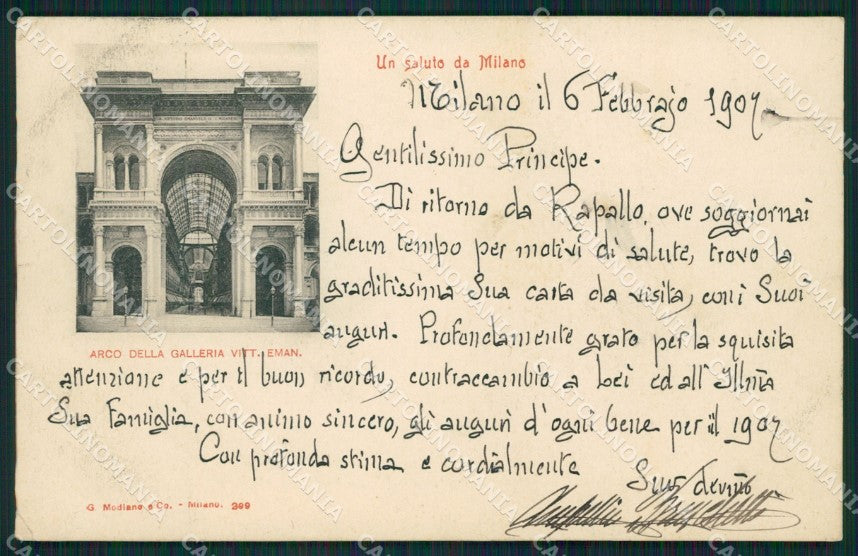 Milano Città PIEGHINA cartolina XB4483 – fronte