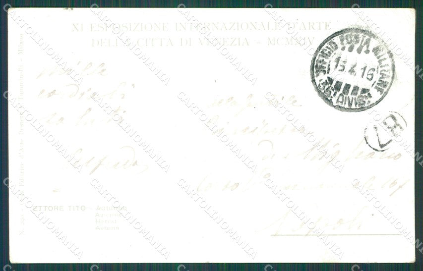 Venezia Città Esposizione Internazionale d'Arte 1914 Tito cartolina XB4496 – retro
