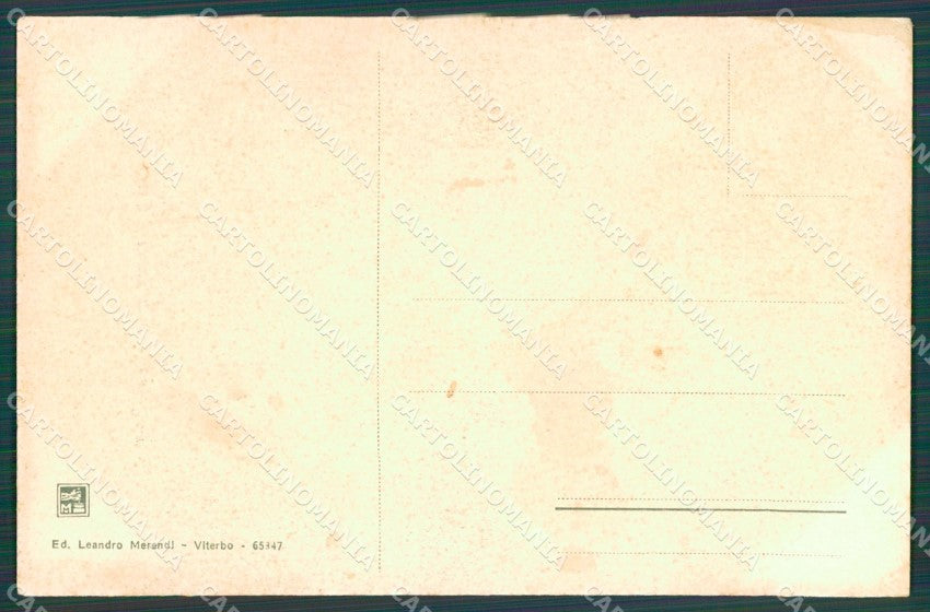 Viterbo Bagnaia Cascata cartolina XB4510 – retro