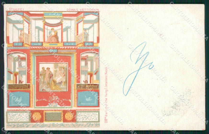 Napoli Pompei Domus Vettiorum cartolina XB4525 – fronte