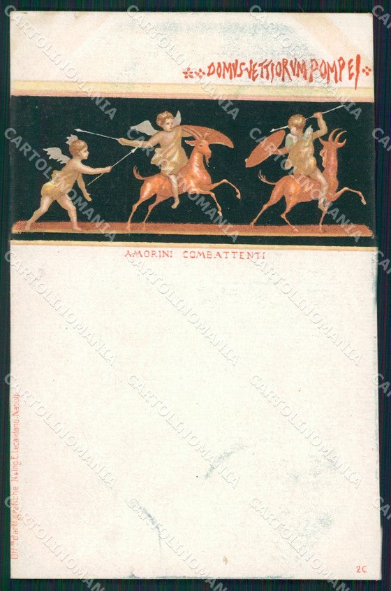 Napoli Pompei Domus Vettiorum cartolina XB4534 – fronte