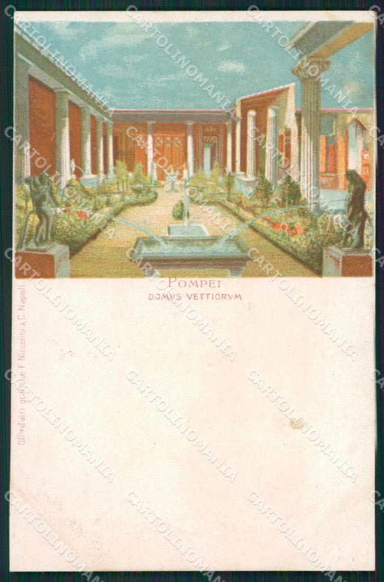 Napoli Pompei Domus Vettiorum cartolina XB4540 – fronte
