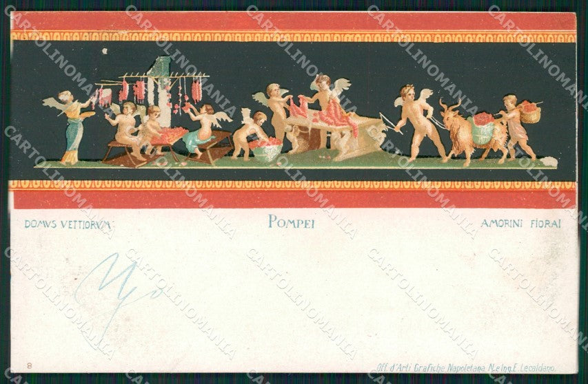 Napoli Pompei Domus Vettiorum cartolina XB4546 – fronte