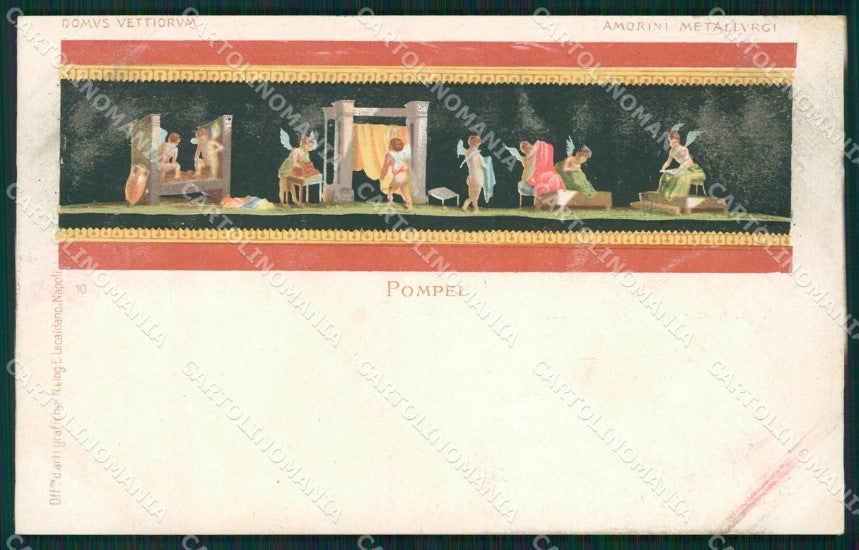 Napoli Pompei Domus Vettiorum cartolina XB4548 – fronte