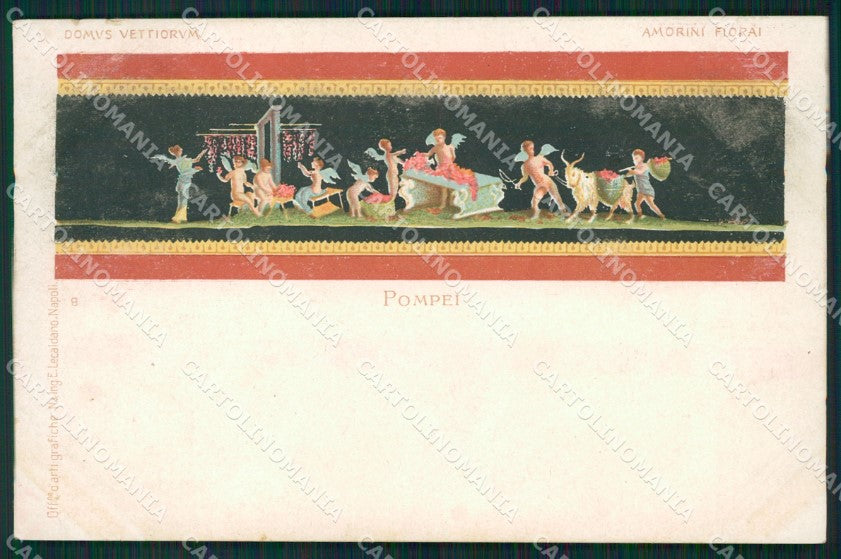 Napoli Pompei Domus Vettiorum cartolina XB4549 – fronte