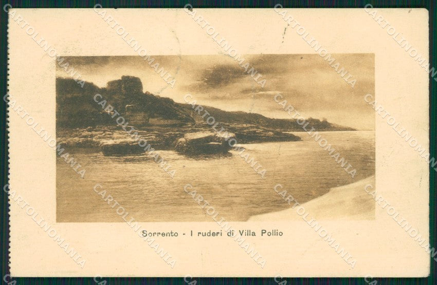 Napoli Sorrento Villa Pollio cartolina XB4581 – fronte