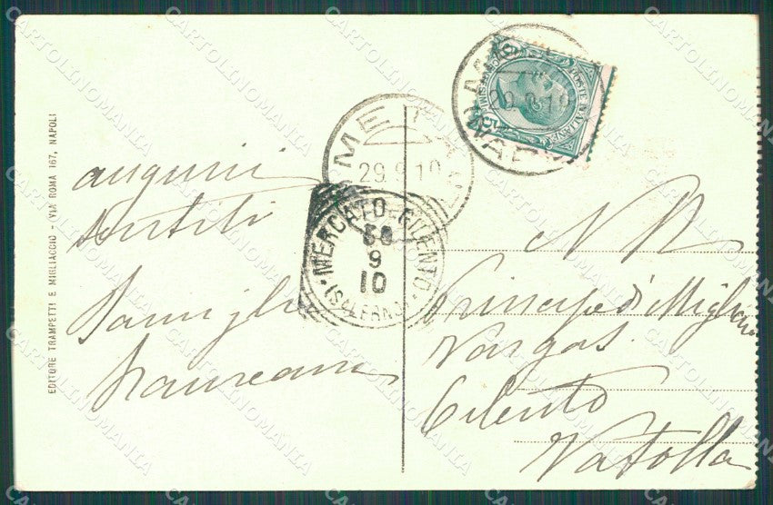Napoli Sorrento Villa Pollio cartolina XB4581 – retro