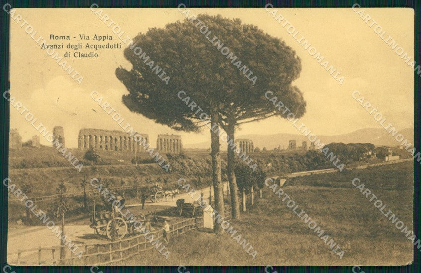 Roma Via Appia Acquedotti di Claudio ANGOLINO SOLLATO cartolina XB4624 – fronte