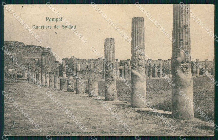 Napoli Pompei Quartiere dei Soldati STRAPPINO cartolina XB4626 – fronte