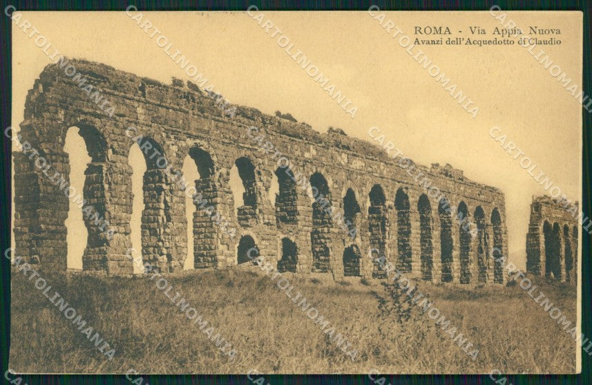 Roma Via Appia Nuova Acquedotto di Claudio cartolina XB4638 – fronte