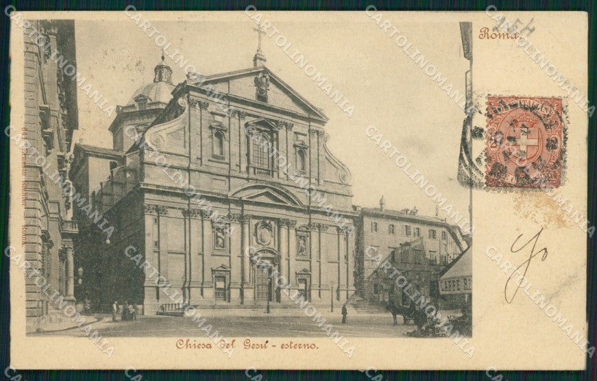 Roma Città Chiesa del Gesù cartolina XB4710 – fronte
