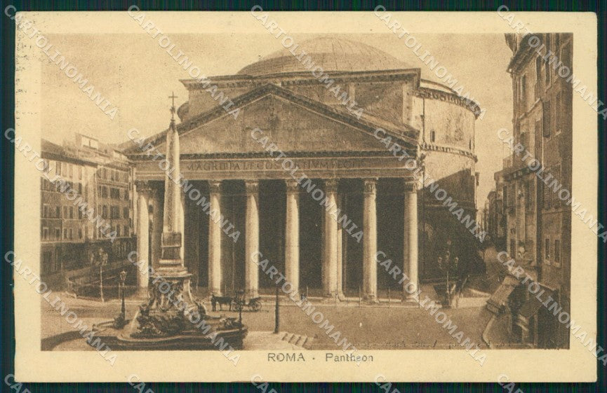 Roma Città Pantheon cartolina XB4722 – fronte