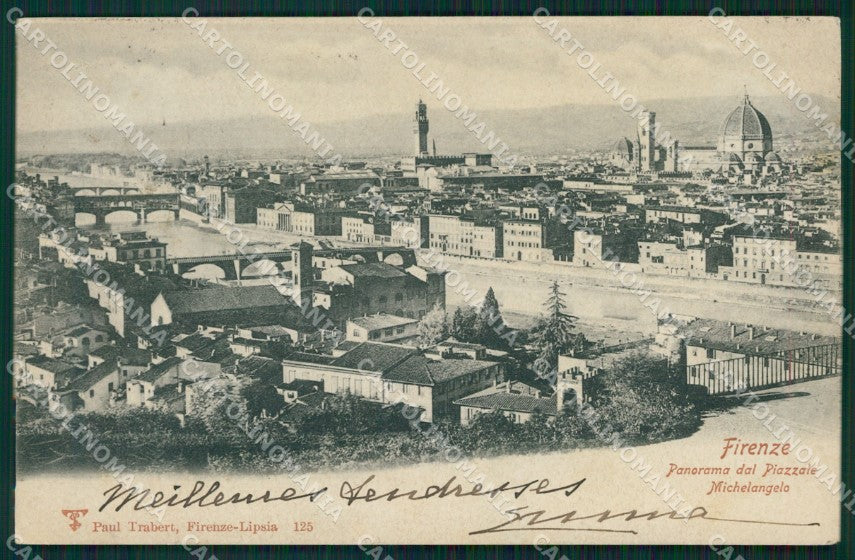 Firenze Città Piazzale Michelangelo cartolina XB4771 – fronte