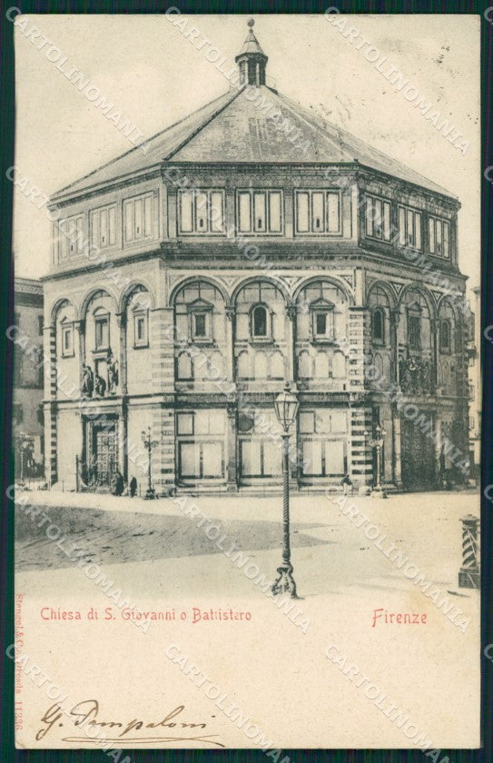 Firenze Città San Giovanni Battistero cartolina XB4772 – fronte