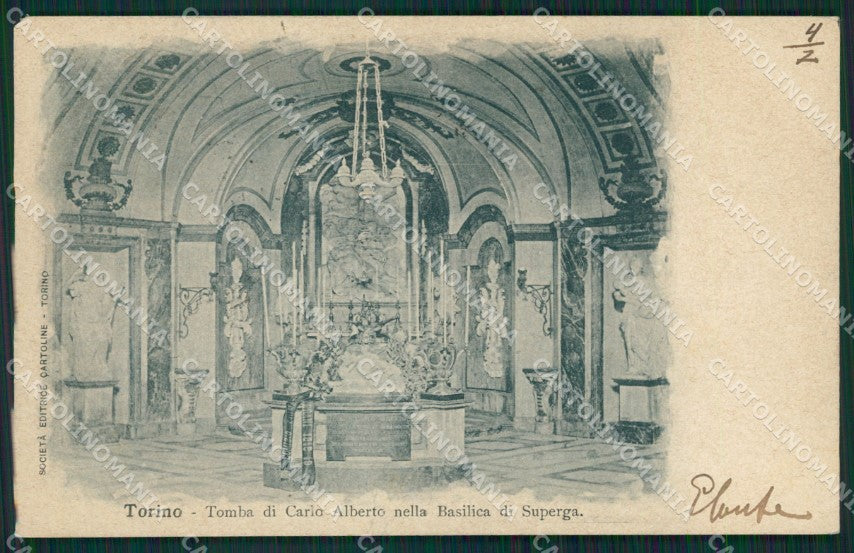 Torino Superga Basilica di cartolina XB4844 – fronte