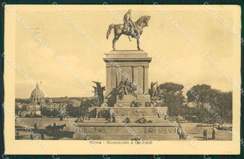 Roma Città Garibaldi PIEGA cartolina XB4890 – fronte