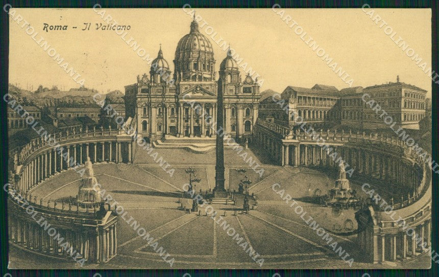 Roma Vaticano Piazza San Pietro cartolina XB4895 – fronte