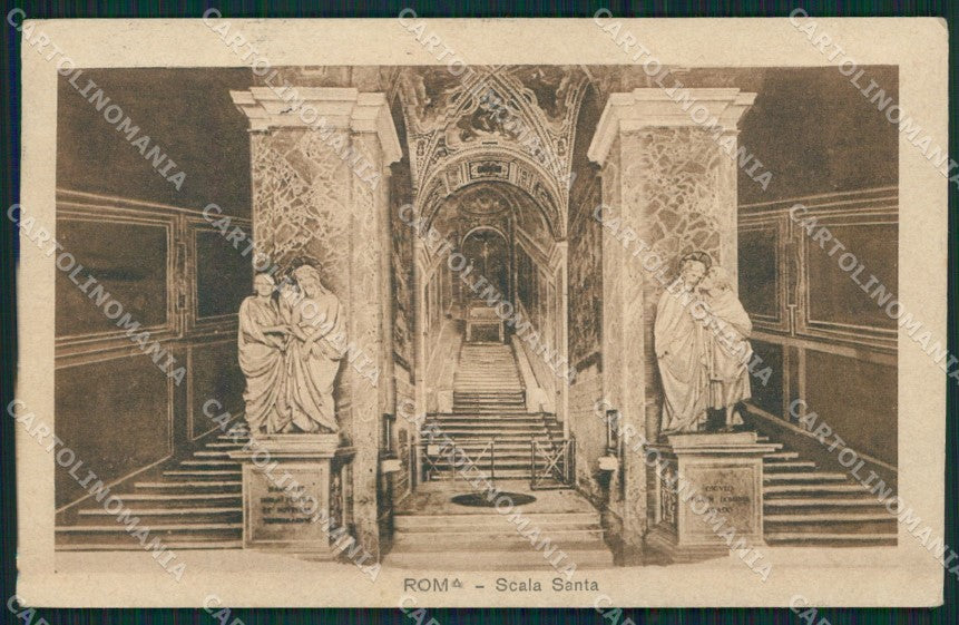 Roma Città Scala Santa cartolina XB4907 – fronte
