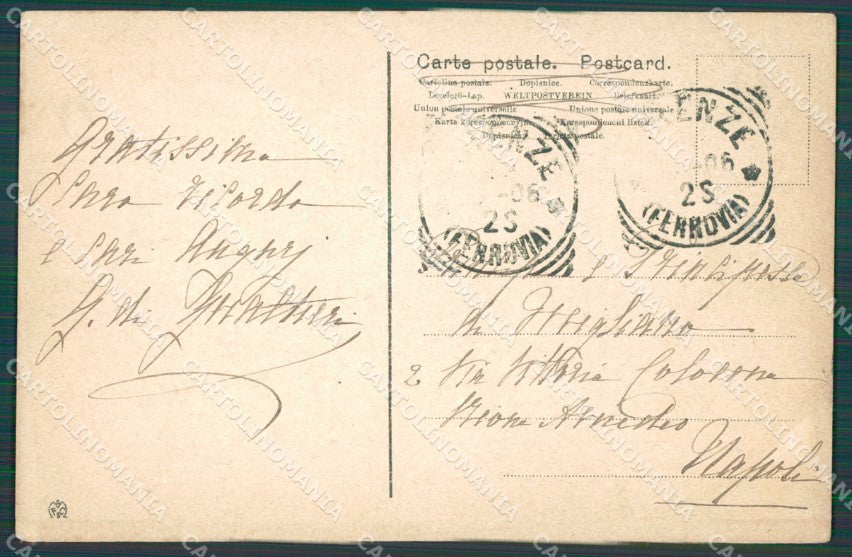 Firenze Città Loggia del Bigallo PIEGHINE cartolina XB4910 – retro