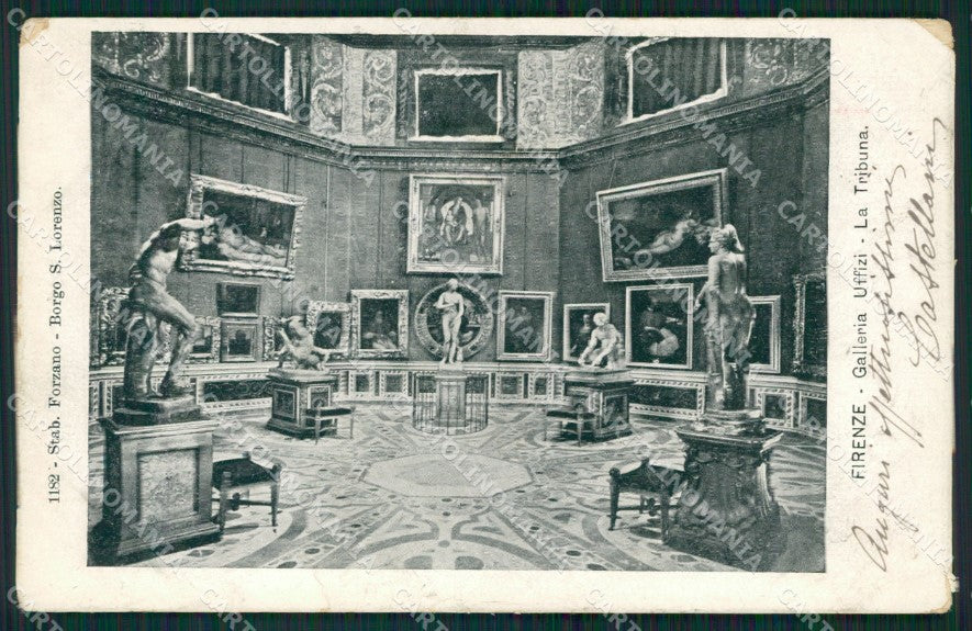 Firenze Città Galleria Uffizi ANGOLINO SCOLLATO cartolina XB4916 – fronte