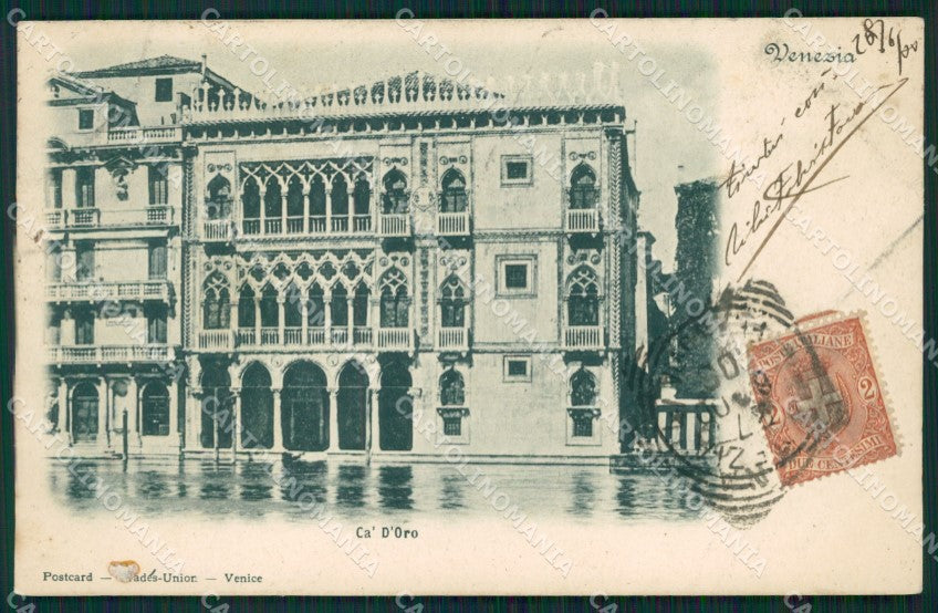 Venezia Città Cà d'Oro PIEGA cartolina XB4920 – fronte
