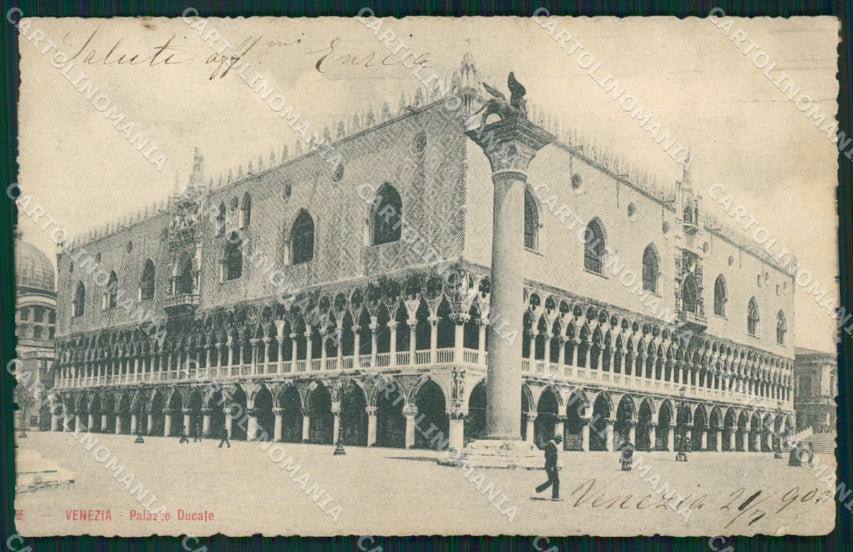 Venezia Città Palazzo Ducale PIEGA cartolina XB4921 – fronte