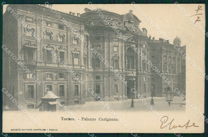 Torino Città Palazzo Carignano cartolina XB4939 – fronte