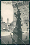 Firenze Città Loggia dell'Orgagna PIEGATA cartolina XB4949 – fronte